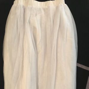 White Tulle Skirt